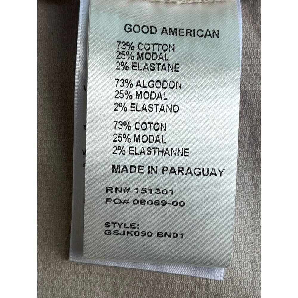 GOOD AMERICAN Corduroy Shacket In Bone Size 3/4 L/XL - Picture 5 of 10